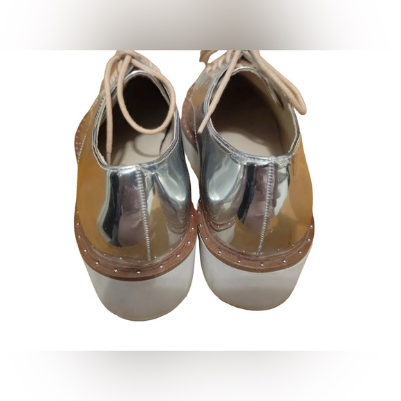 Chinese Laundry silver mirror lace up oxford - Picture 4 of 5